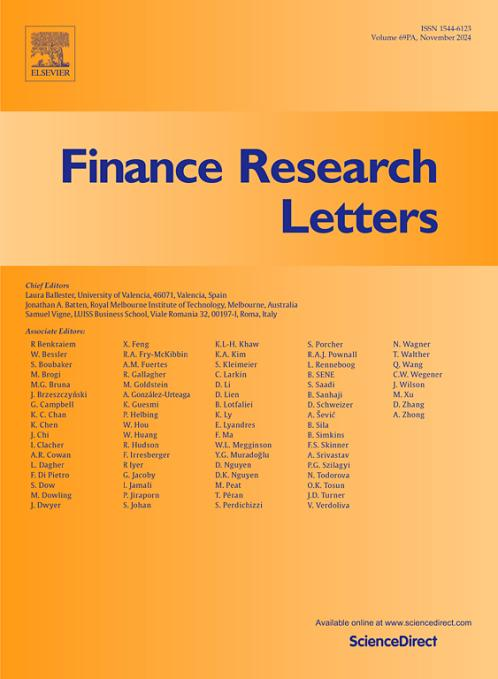 哈尔滨金融学院商梦雅博士后在金融学国际顶级期刊 Finance Research Letters发表高水平论文